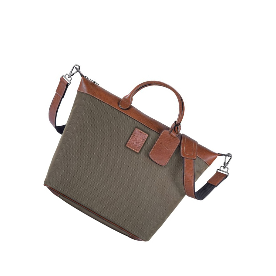 Torby Podróżne Damskie Longchamp Boxford Brązowe | PL-781DTMV