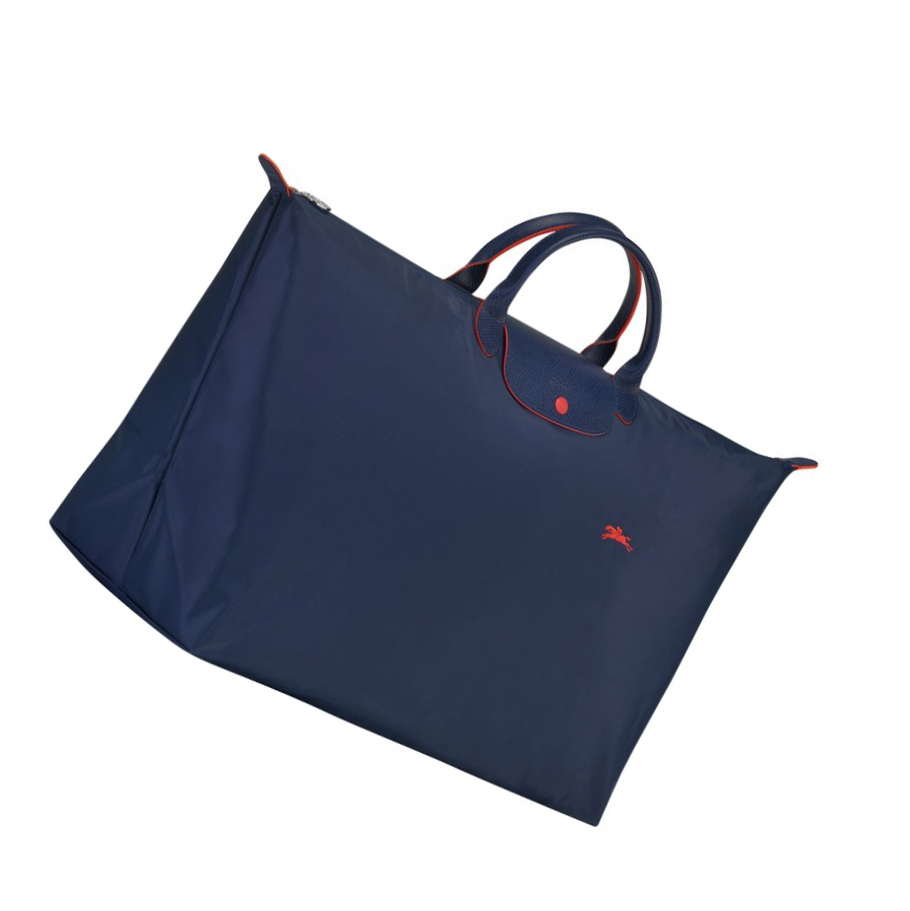 Torby Podróżne Damskie Longchamp Le Pliage Club XL Granatowe | PL-876BILC