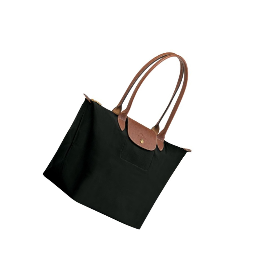 Torby Przez Ramię Damskie Longchamp Le Pliage Original L Czarne | PL-064AITB