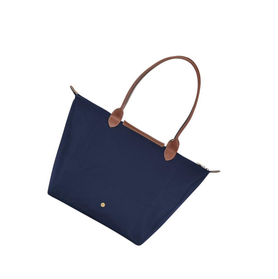 Torby Przez Ramię Damskie Longchamp Le Pliage Original L Granatowe | PL-209HFWR