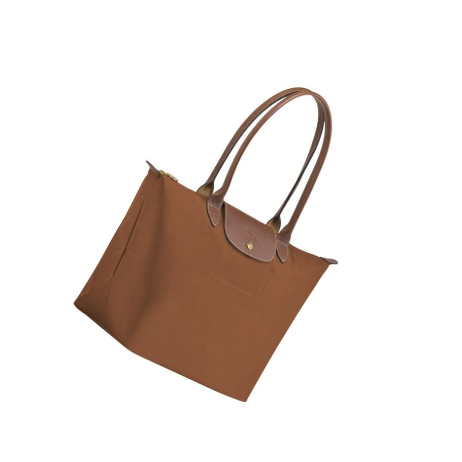 Torby Przez Ramię Damskie Longchamp Le Pliage Original L Brązowe | PL-287UHOI