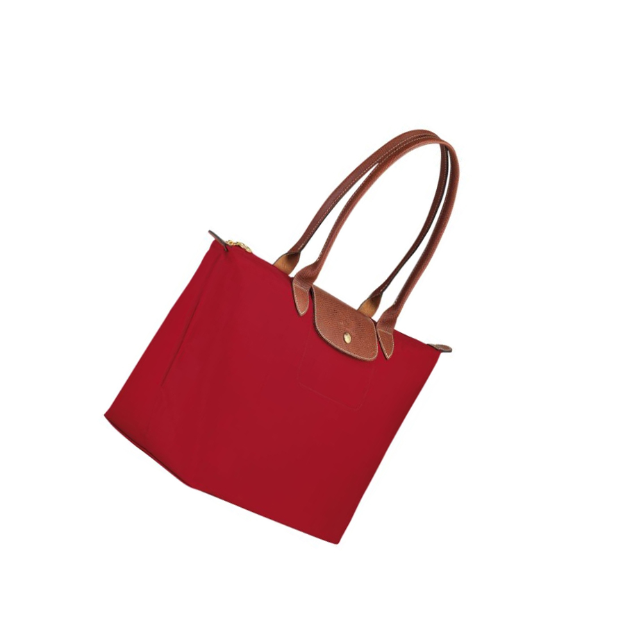 Torby Przez Ramię Damskie Longchamp Le Pliage Original L Czerwone | PL-583MTSX