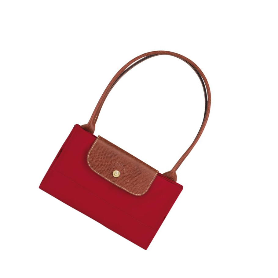 Torby Przez Ramię Damskie Longchamp Le Pliage Original L Czerwone | PL-583MTSX