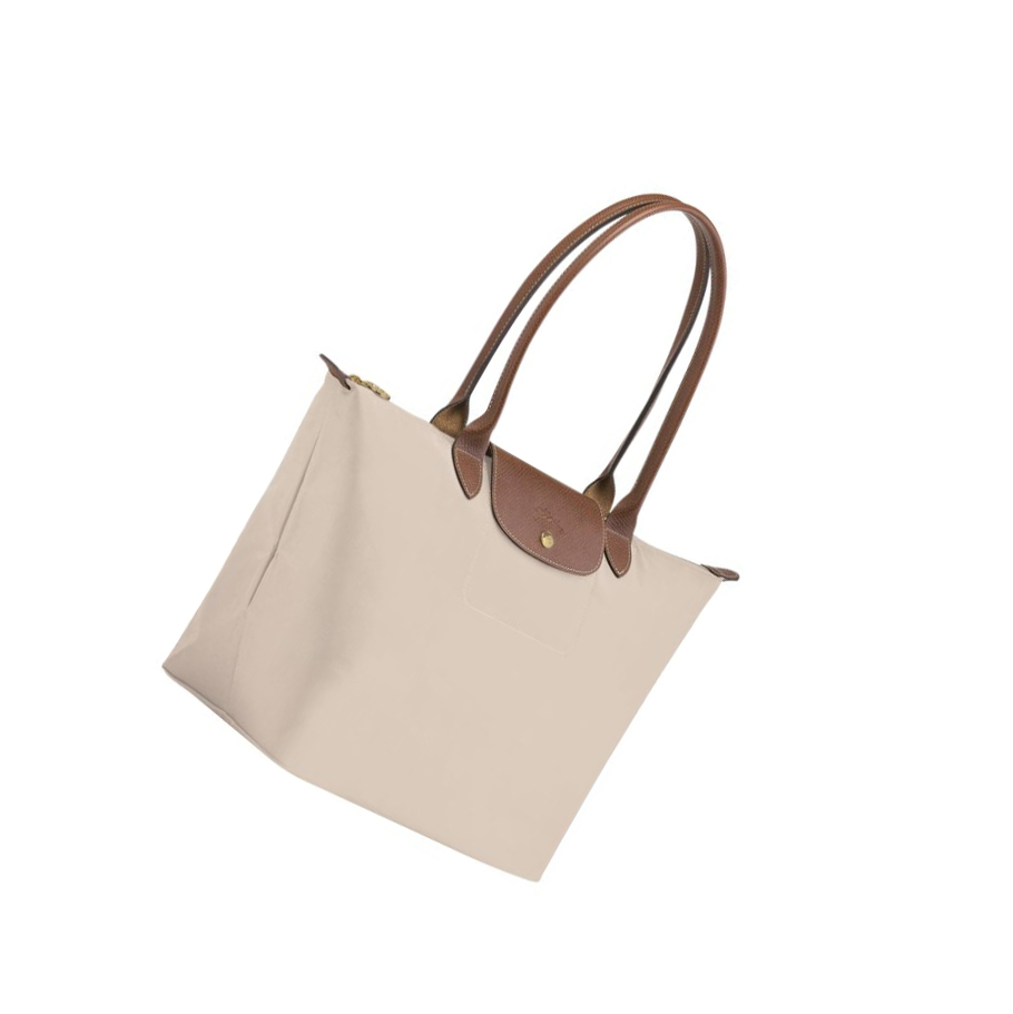 Torby Przez Ramię Damskie Longchamp Le Pliage Original L Beżowe | PL-968MXKW