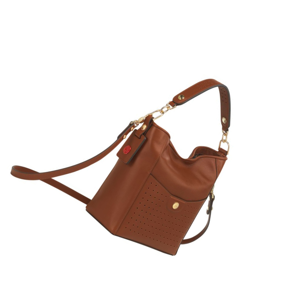 Torby Przez Ramię Damskie Longchamp Mademoiselle S Brązowe | PL-039ZCOI