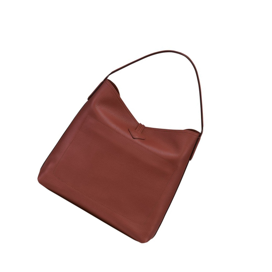 Torby Przez Ramię Damskie Longchamp Roseau Essential Brązowe | PL-086CHNE