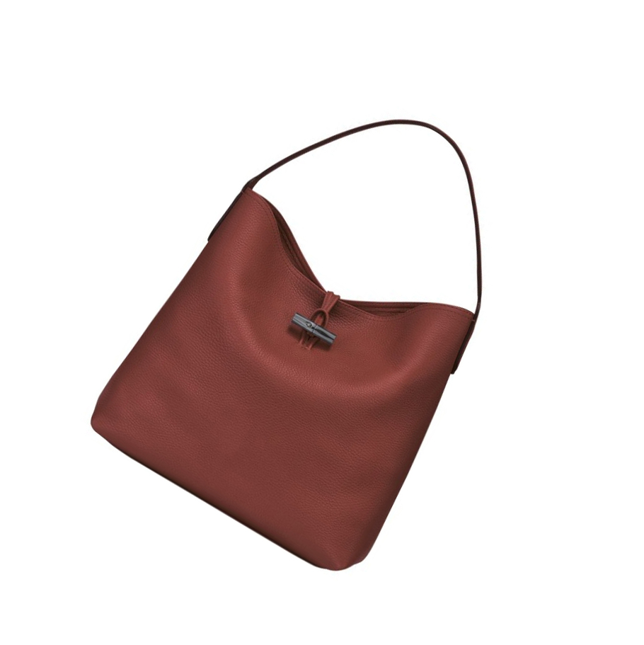 Torby Przez Ramię Damskie Longchamp Roseau Essential Brązowe | PL-086CHNE