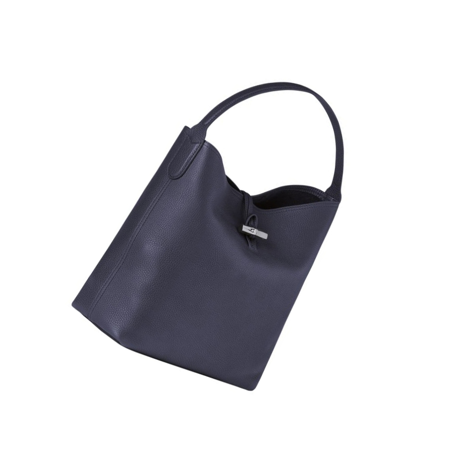 Torby Przez Ramię Damskie Longchamp Roseau Essential Granatowe | PL-710MXYR