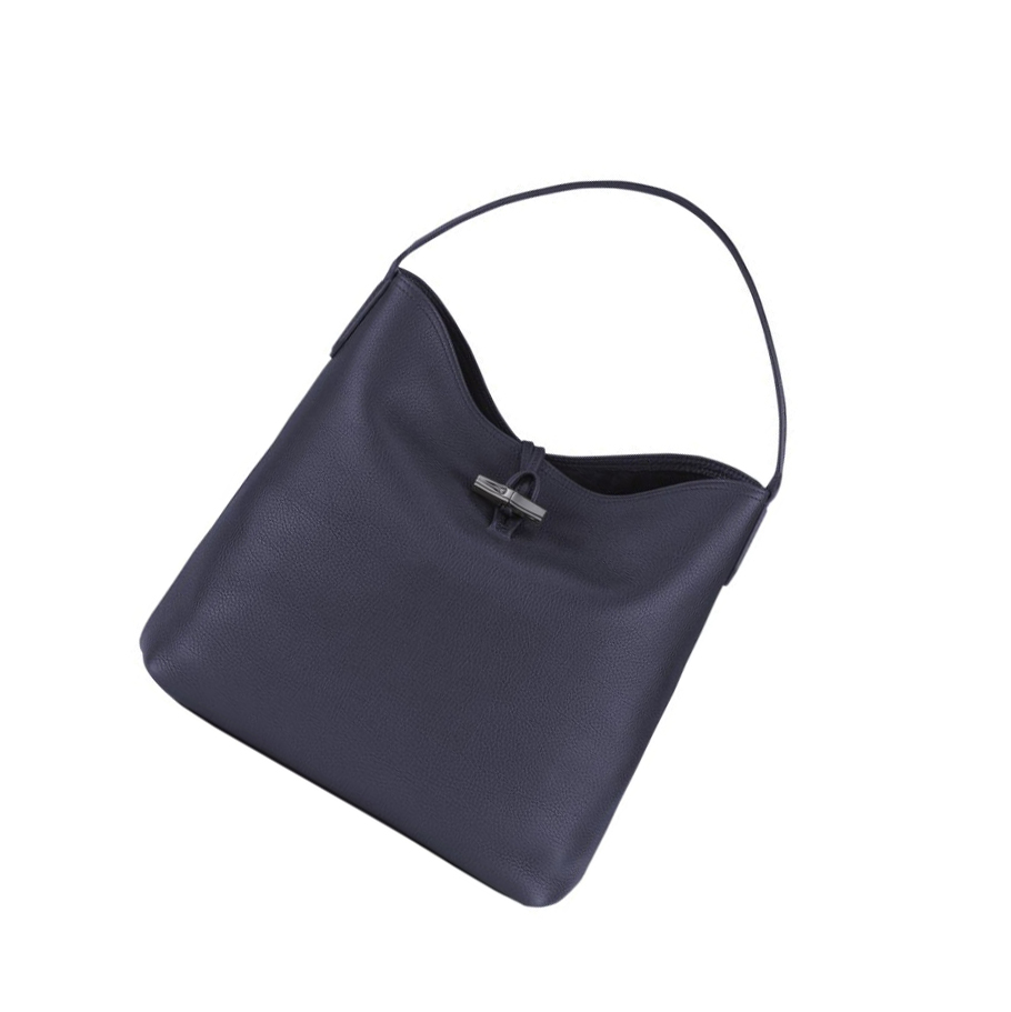 Torby Przez Ramię Damskie Longchamp Roseau Essential Granatowe | PL-710MXYR