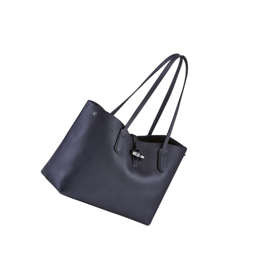 Torby Przez Ramię Damskie Longchamp Roseau Essential Granatowe | PL-783OYHU