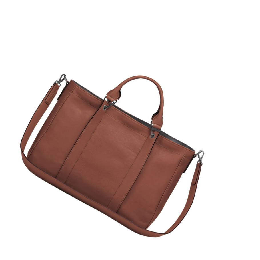 Torebki Damskie Longchamp 3D M Brązowe | PL-983FIGO