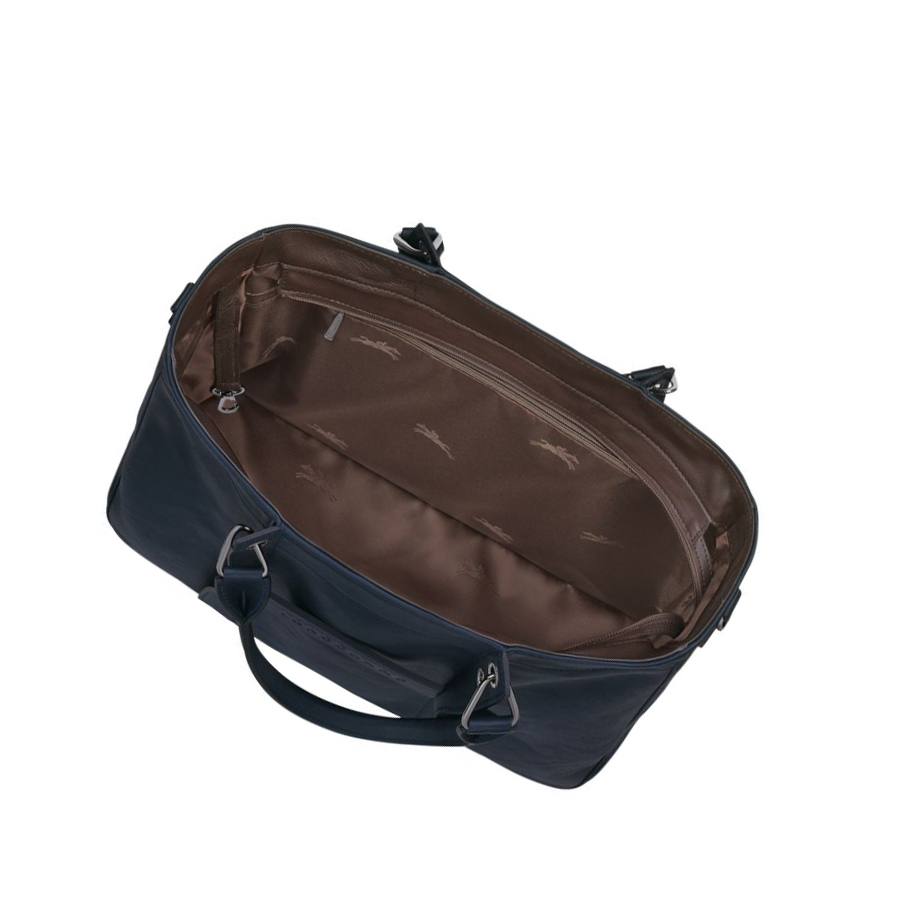 Torebki Damskie Longchamp 3D M Niebieskie | PL-985VCHY