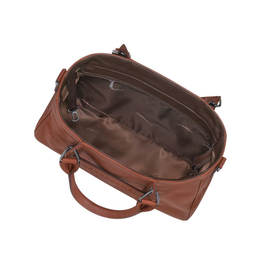 Torebki Damskie Longchamp 3D S Brązowe | PL-261NEHR