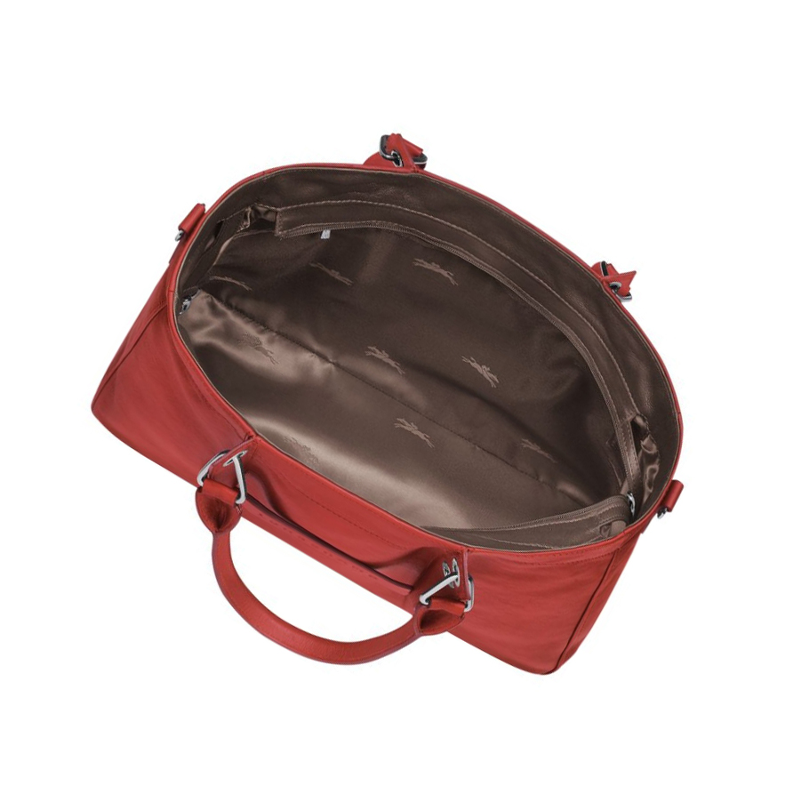 Torebki Damskie Longchamp 3D S Czerwone | PL-704MVQE