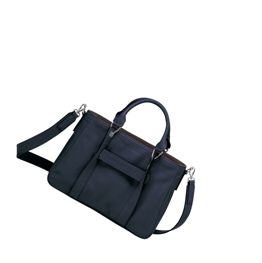 Torebki Damskie Longchamp 3D S Niebieskie | PL-957WHPL