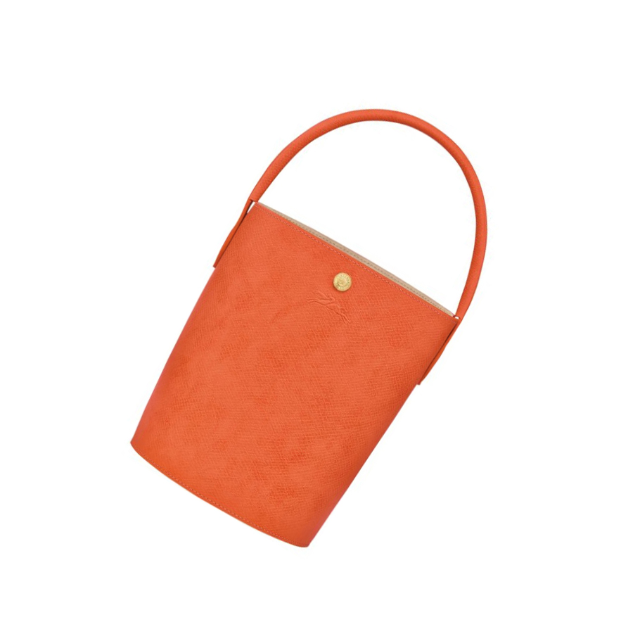 Torebki Damskie Longchamp Cuir De Russie Pomarańczowe | PL-470QPTA