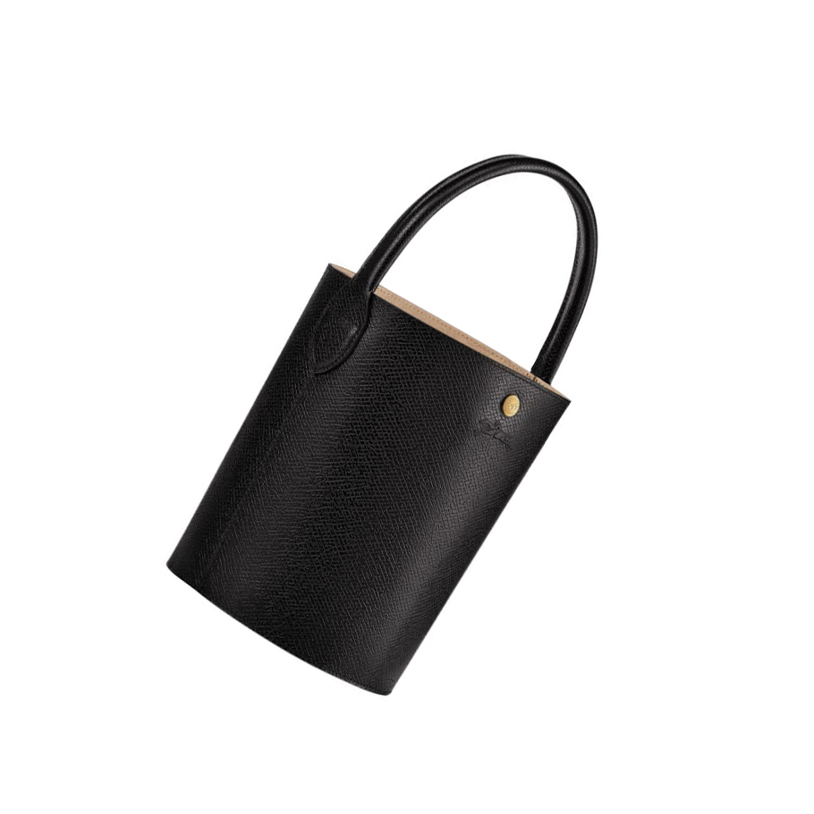 Torebki Damskie Longchamp Cuir De Russie Czarne | PL-605GMOI