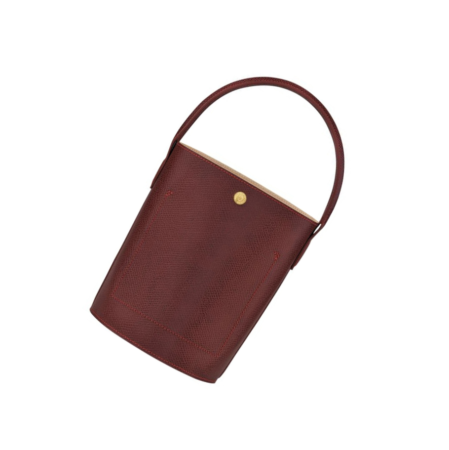 Torebki Damskie Longchamp Cuir De Russie Czerwone | PL-928EDXC