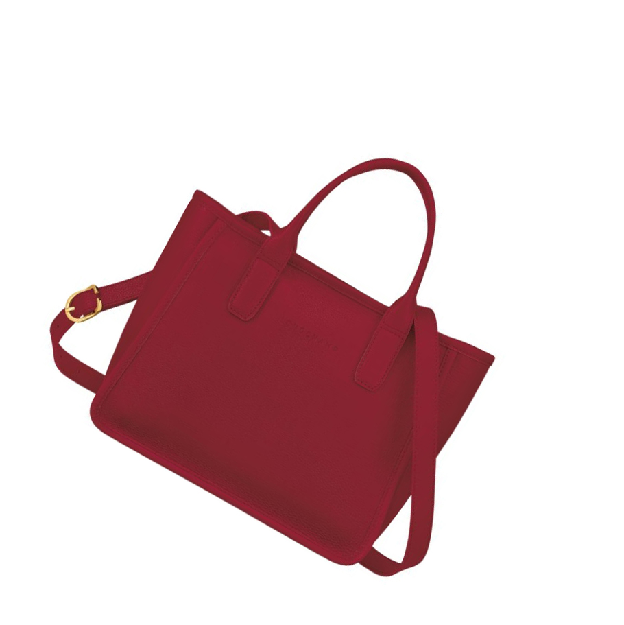 Torebki Damskie Longchamp Le Foulonné Czerwone | PL-295ENMD