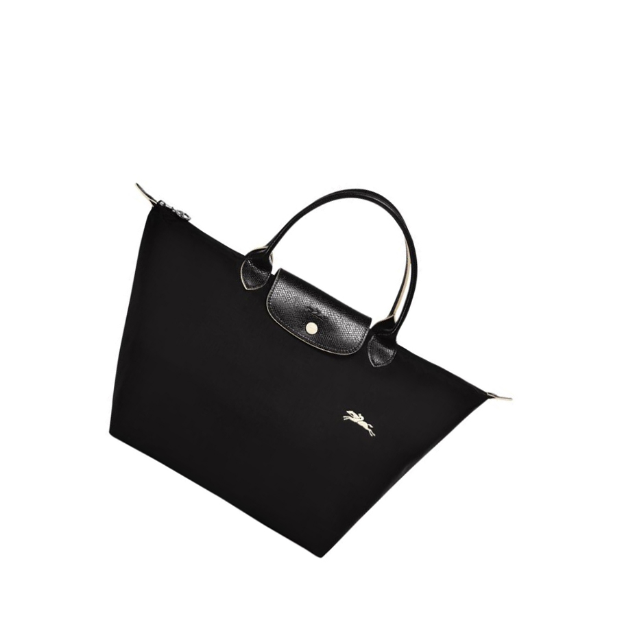 Torebki Damskie Longchamp Le Pliage Club M Czarne | PL-538CNAE