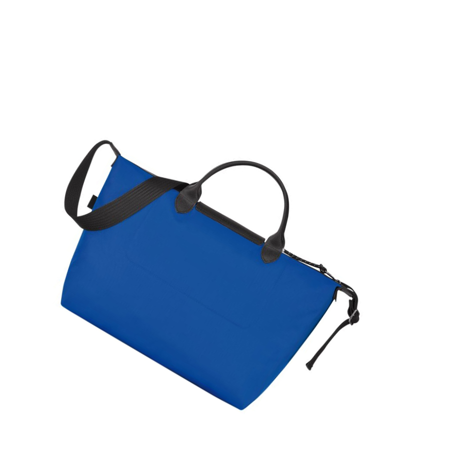 Torebki Damskie Longchamp Le Pliage Energy L Niebieskie | PL-168ZQRU