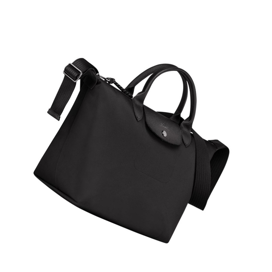 Torebki Damskie Longchamp Le Pliage Energy M Czarne | PL-739WKJH