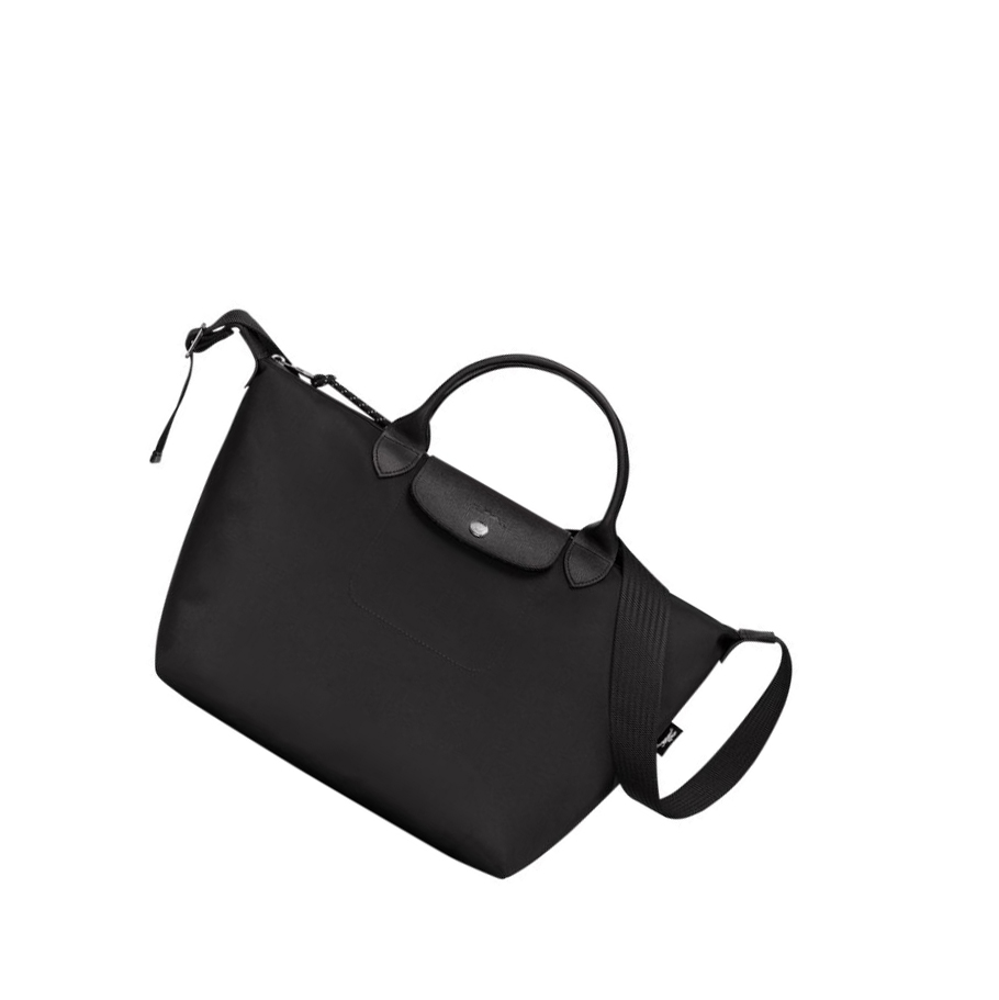 Torebki Damskie Longchamp Le Pliage Energy M Czarne | PL-739WKJH