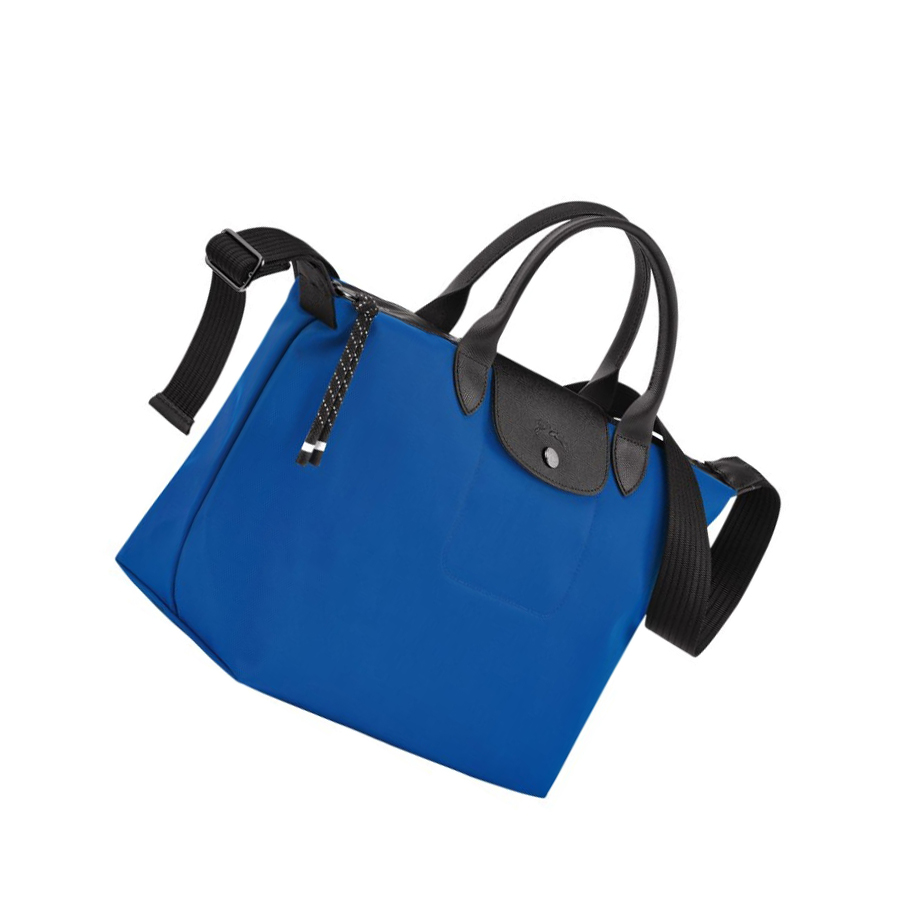 Torebki Damskie Longchamp Le Pliage Energy M Niebieskie | PL-890WYGE