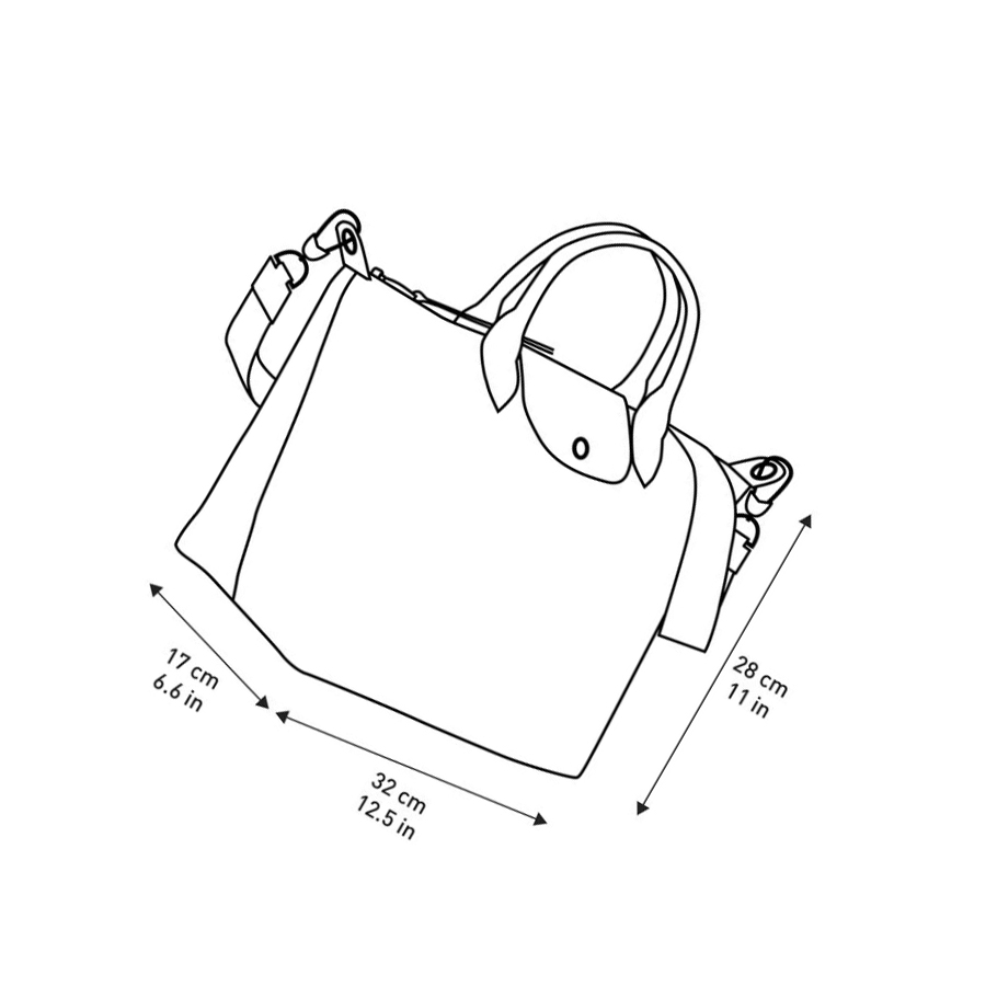 Torebki Damskie Longchamp Le Pliage Lgp M Czarne Białe | PL-842KMWA