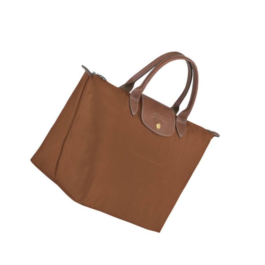 Torebki Damskie Longchamp Le Pliage Original M Brązowe | PL-534ZXLQ