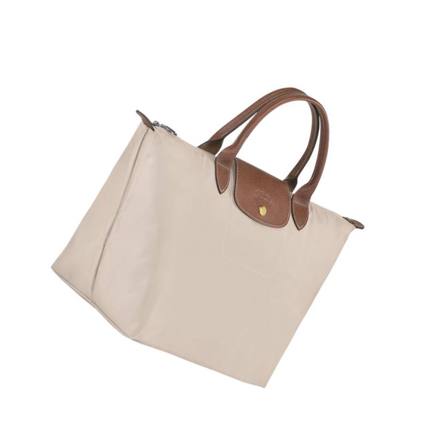 Torebki Damskie Longchamp Le Pliage Original M Beżowe | PL-837POQB