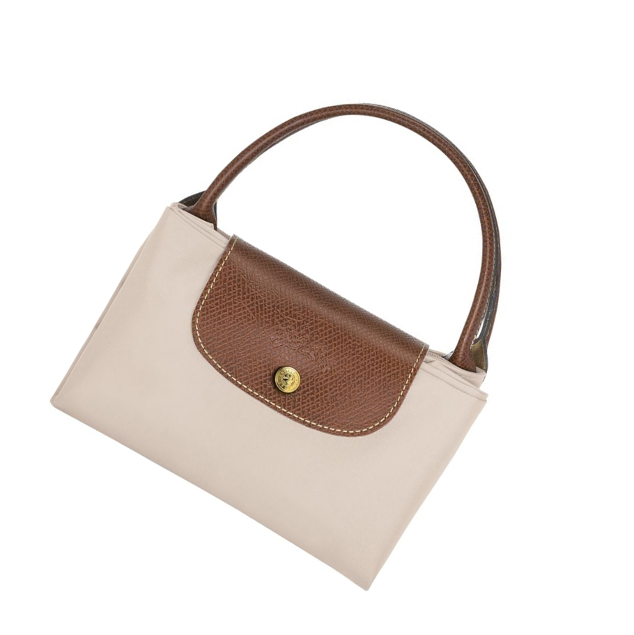 Torebki Damskie Longchamp Le Pliage Original M Beżowe | PL-837POQB