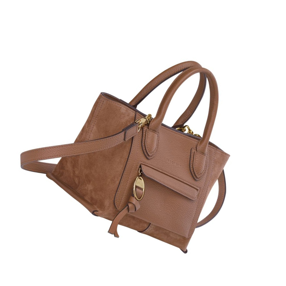 Torebki Damskie Longchamp Mailbox S Brązowe | PL-689SHNQ