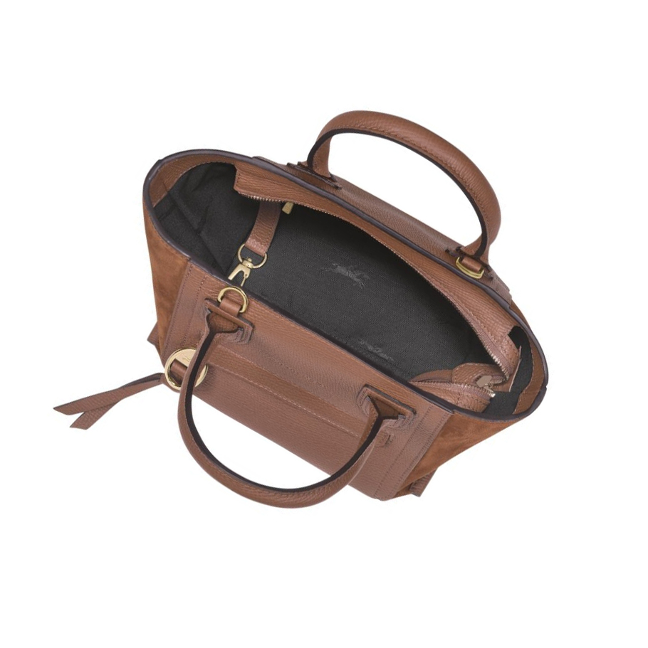 Torebki Damskie Longchamp Mailbox S Brązowe | PL-689SHNQ