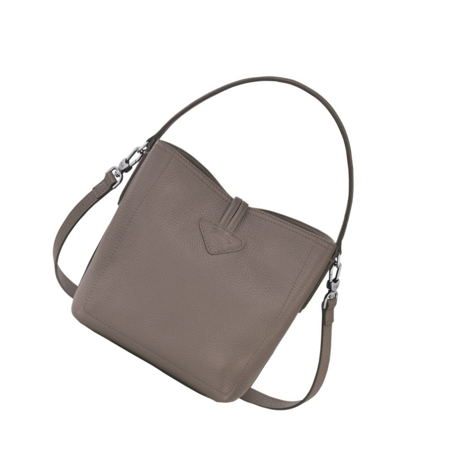 Torebki Damskie Longchamp Roseau Essential S Szare | PL-507UZSR