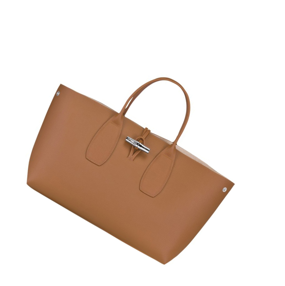 Torebki Damskie Longchamp Roseau L Beżowe | PL-275GDLS