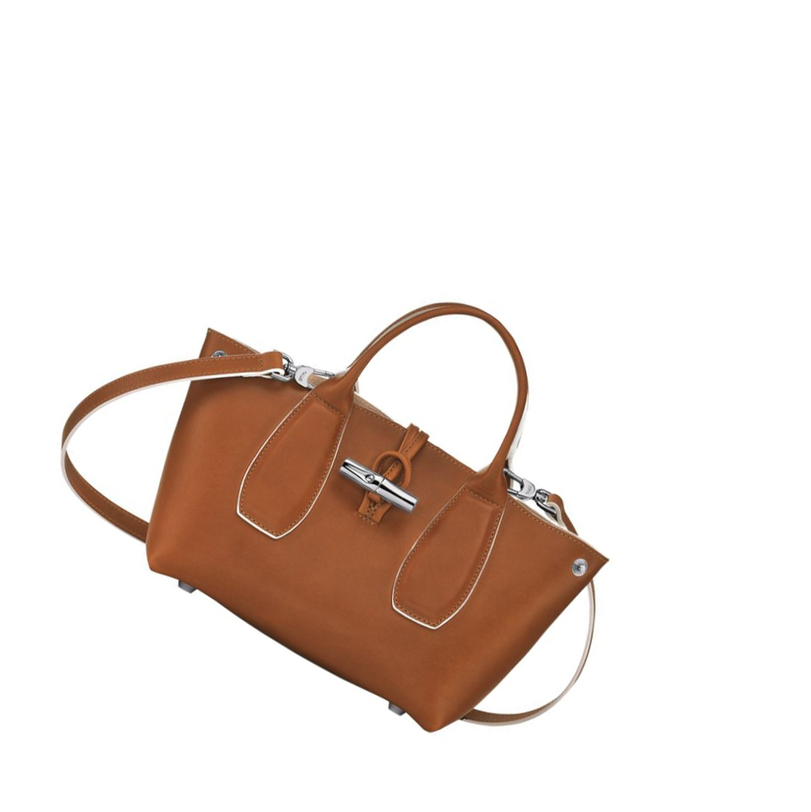 Torebki Damskie Longchamp Roseau S Brązowe | PL-269KOCN