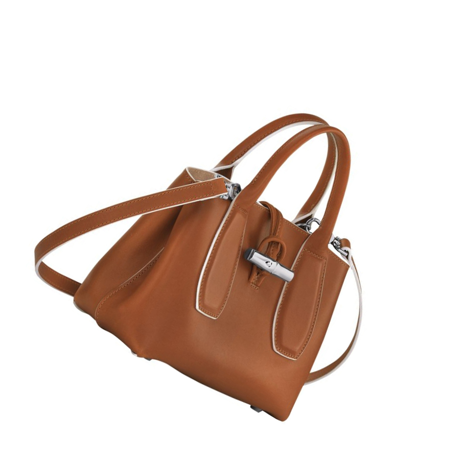 Torebki Damskie Longchamp Roseau S Brązowe | PL-269KOCN