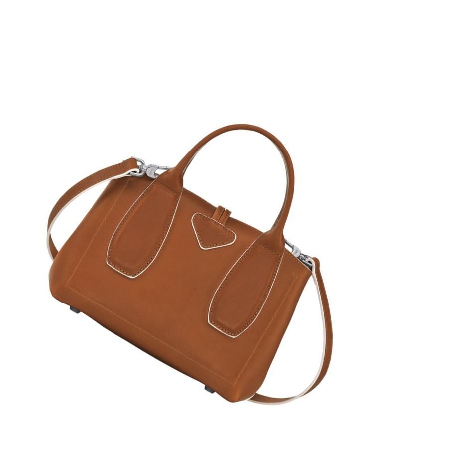 Torebki Damskie Longchamp Roseau S Brązowe | PL-269KOCN