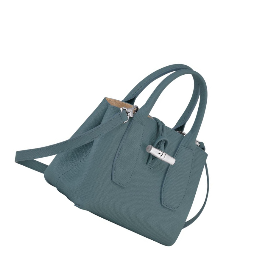 Torebki Damskie Longchamp Roseau S Niebieskie | PL-358OLKB