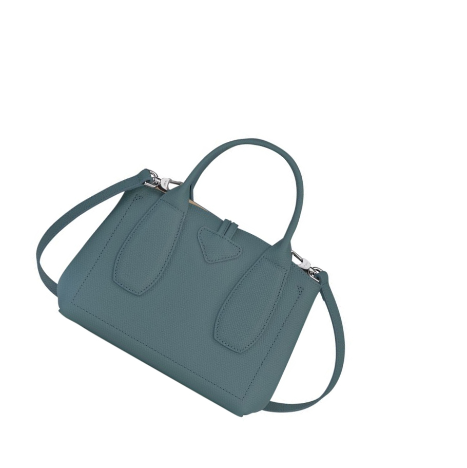 Torebki Damskie Longchamp Roseau S Niebieskie | PL-358OLKB