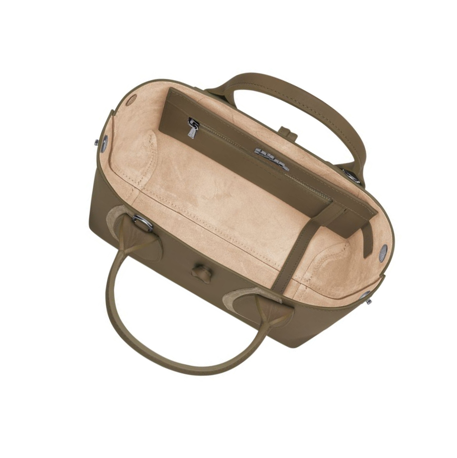 Torebki Damskie Longchamp Roseau Shadow S Brązowe | PL-368OFUD