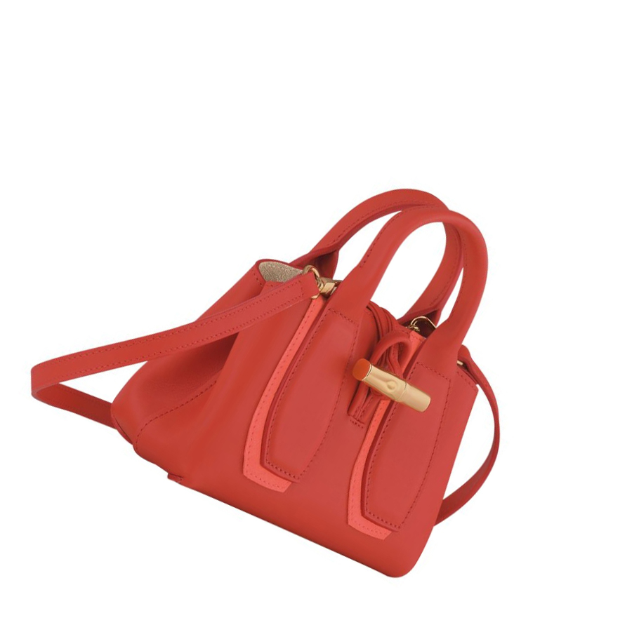 Torebki Damskie Longchamp Roseau Shadow XS Różowe | PL-541QLEY