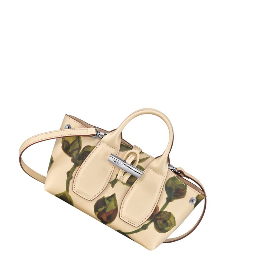 Torebki Damskie Longchamp Roseau Végétal XS Khaki | PL-439EMPR