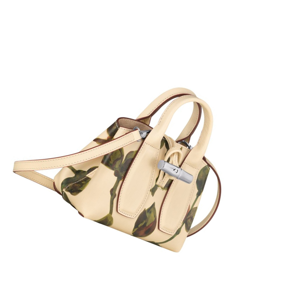 Torebki Damskie Longchamp Roseau Végétal XS Khaki | PL-439EMPR