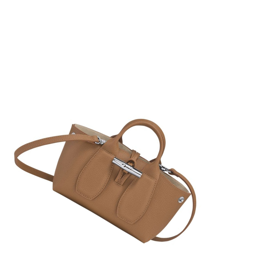 Torebki Damskie Longchamp Roseau XS Beżowe | PL-824WIDK