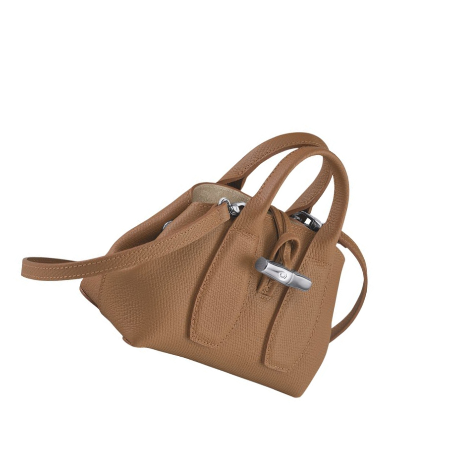 Torebki Damskie Longchamp Roseau XS Beżowe | PL-824WIDK