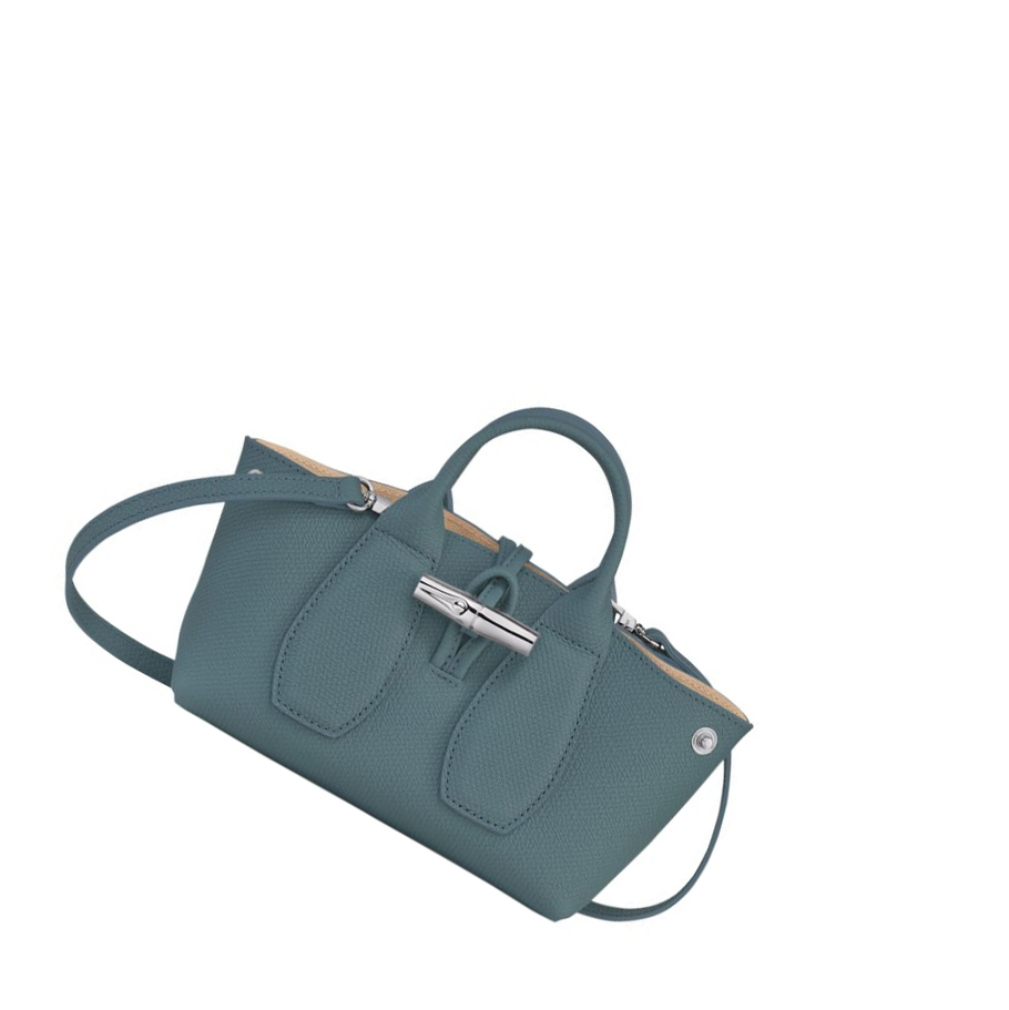 Torebki Damskie Longchamp Roseau XS Niebieskie | PL-682WOCS