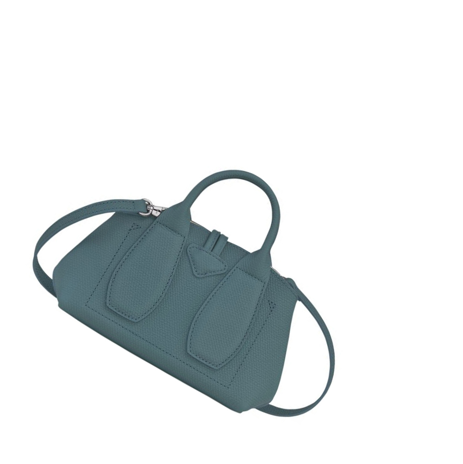 Torebki Damskie Longchamp Roseau XS Niebieskie | PL-682WOCS