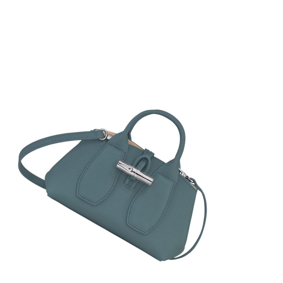 Torebki Damskie Longchamp Roseau XS Niebieskie | PL-682WOCS